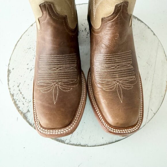 Lane Boots SARATOGA Square Toe Cowboy Boots Desert Clay Western Cowgirl Size 7.5 - Picture 6 of 11